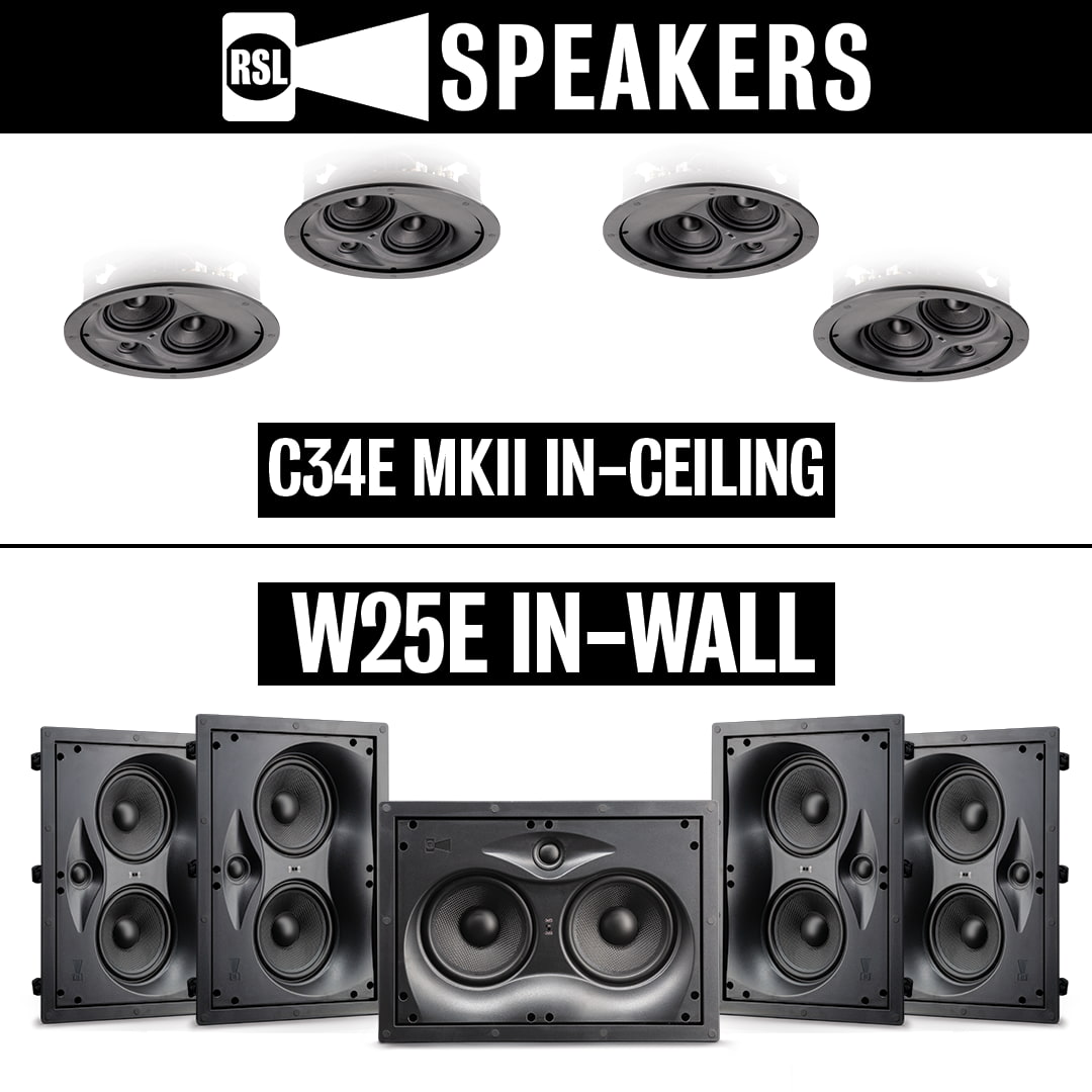 RSL C34E MKII In-Ceiling and W25E In-Wall Speakers