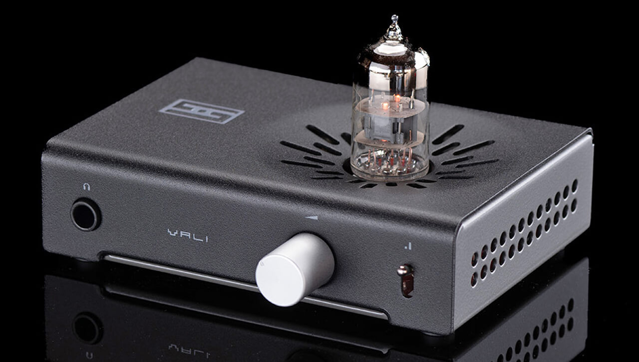 Schiit Audio Vali 3 Hybrid Headphone Amp and Preamp Black Front Angle