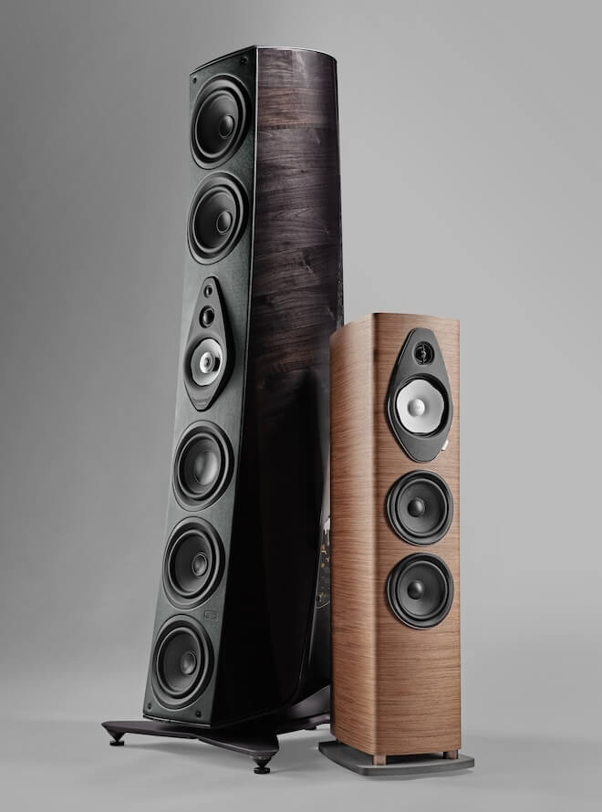 Sonus faber Suprema in wengle vs. G2 Sonetto III Loudspeaker pair in walnut 