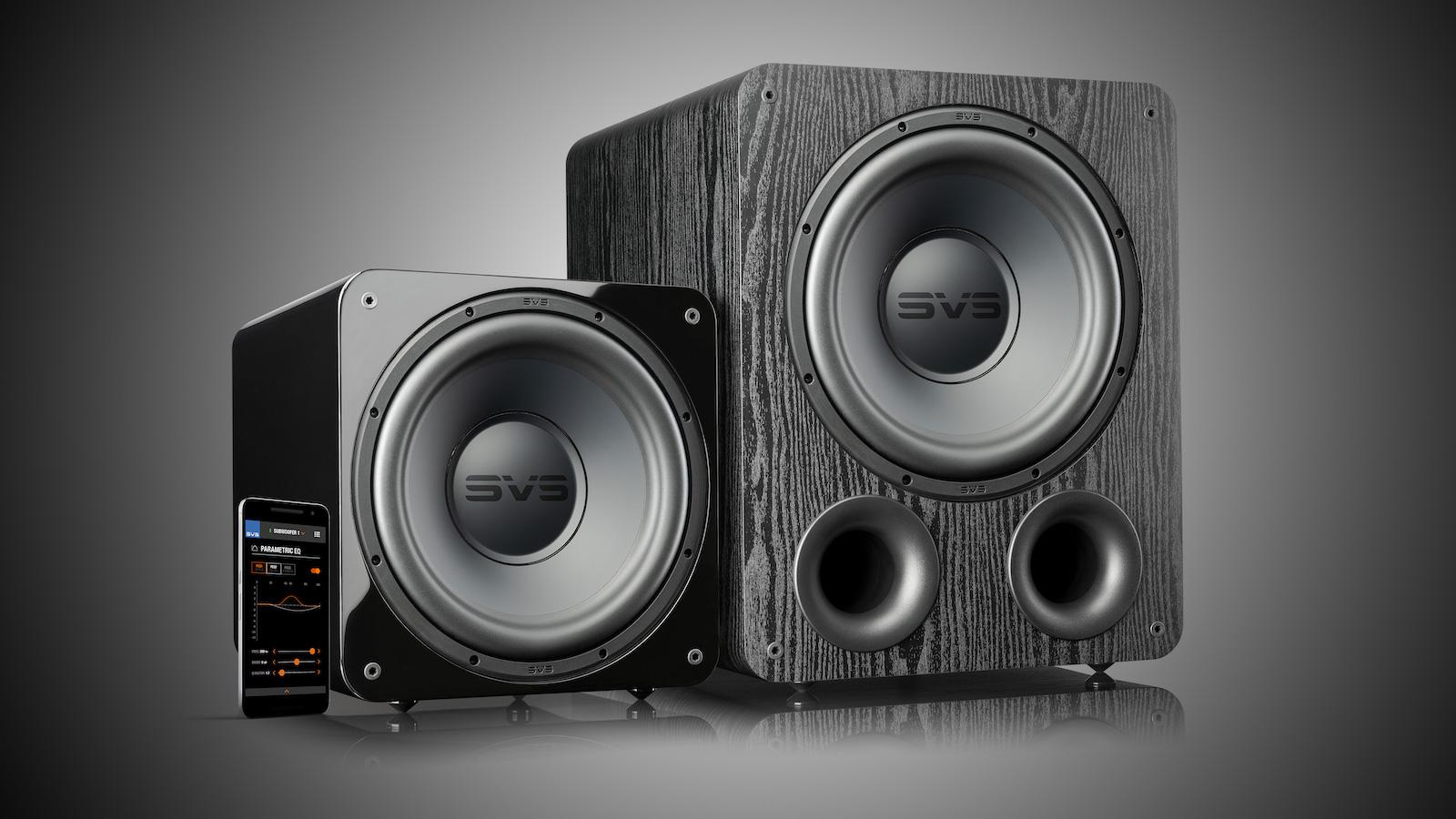 SVS SB-1000 Pro and PB-1000 Subwoofers with smartphone app