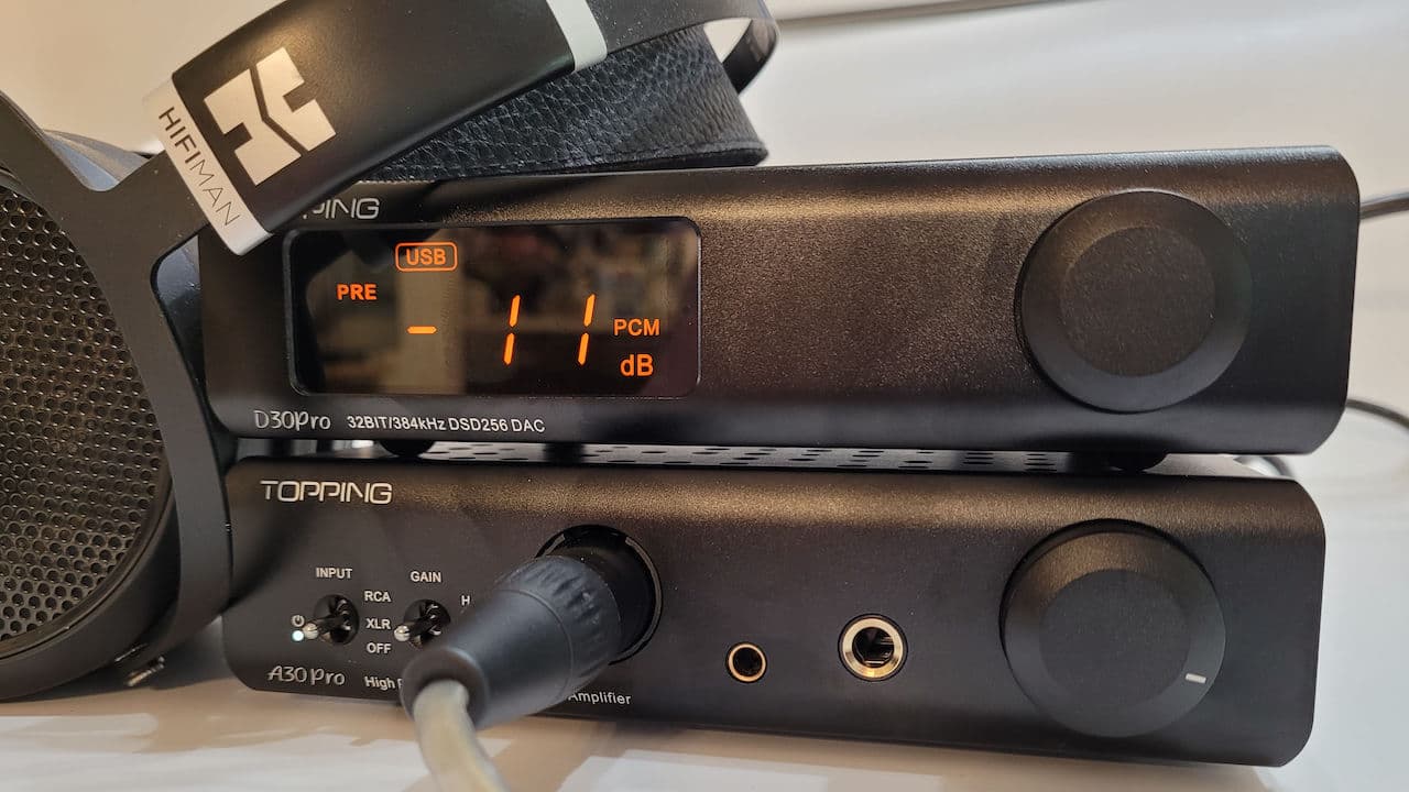 Topping D30Pro DAC and A30Pro Headphone Amplifier