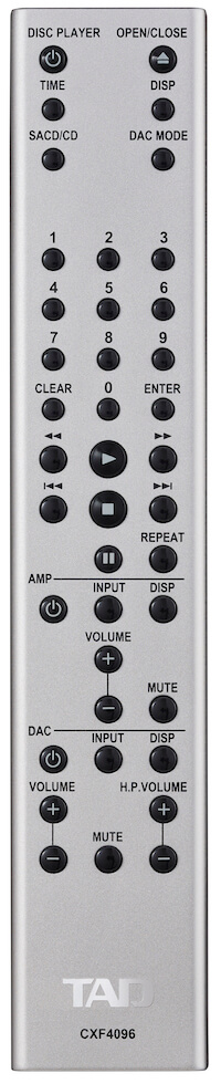 Remote Control for TAD-C1000 Preamplifier