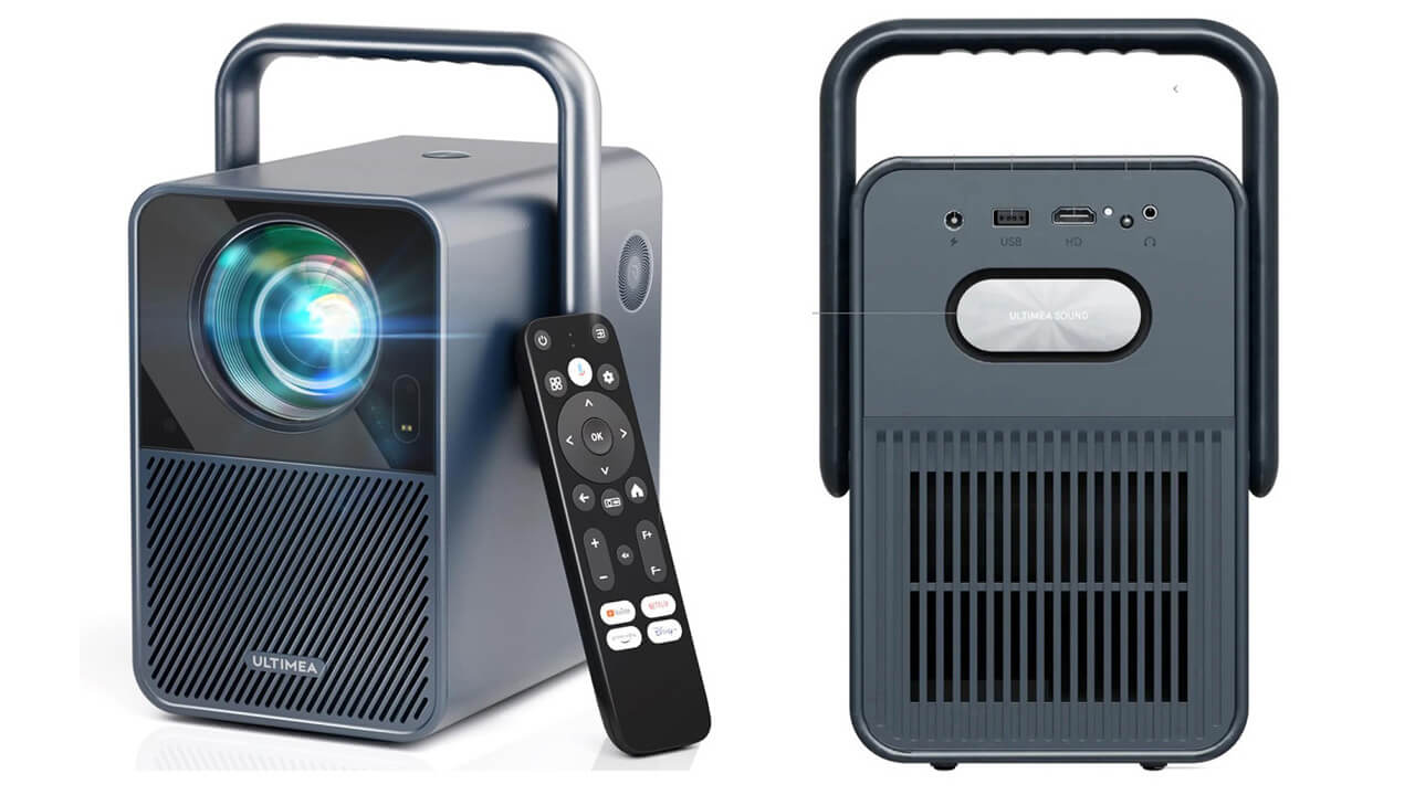 ULTIMEA Poseidon E40 Portable Projector Front and Back