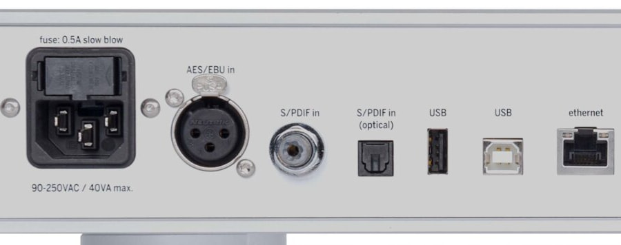 Weiss Helios DAC Rear Left Side Inputs