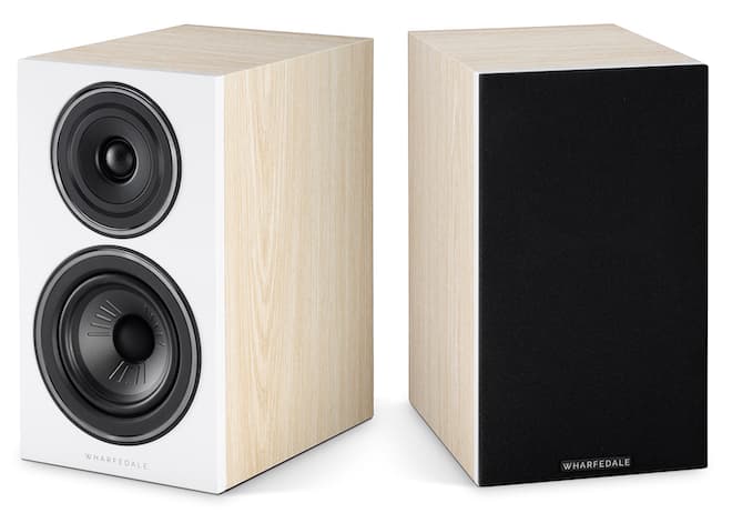 Wharfedale Diamond 12.2 Bookshelf Speakers Front Light Oak