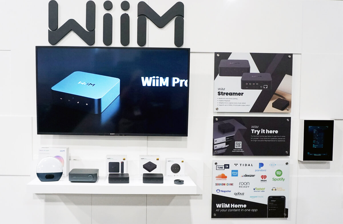 Origin Acoustics integrations with WiiM at CEDIA 2023