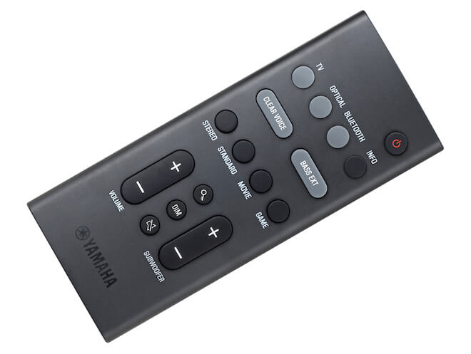 Yamaha SR-B30A and SR-B40A Soundbar Remote Control